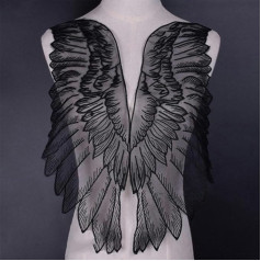 Черный Вышивка Кружева Вырез Воротник Украшение Шитье Аппликации Кружева Ткань Платье Аксессуары Скрапбукинг 23 Шт.