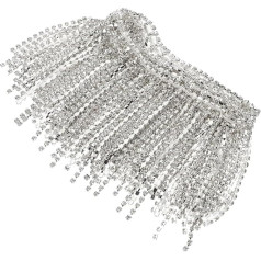 Декоративная отделка бахромой для шитья и рукоделия, отделка бахромой, ожерелье со стразами и длинными кисточками, отделка бахромой DIY, шит