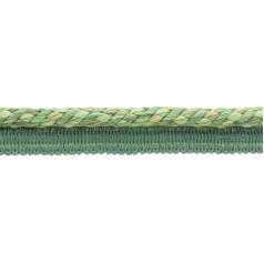 DecoPro Пакет из 7,3 метров|Elaborate 10mm Green Mist, Sage Green, Pale Green Veranda Collection Trim Cord With Sewing Lip|Style# 0038V|Color: Sagebrush - VNT32 (24 Ft / 7,3 M)