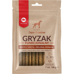 Функциональные жевательные конфеты с мятой и зеленым чаем - жевательные конфеты для собак - 100 г