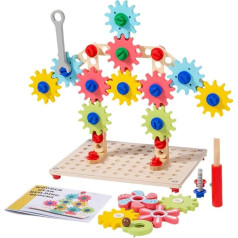 Ошни деревянные шестеренки игрушка головоломки игры строительные блоки образовательные игрушки набор для 2 3 4 5 лет