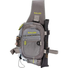 Allen Company Unisex Adult 63386362 Cedar Creek Fishing Sling, Grey/Lime, 378 CU IN / 6 L
