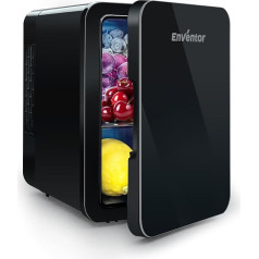 Мини-холодильник Enventor 4 литра, 6 банок для спальни, охладитель и подогреватель переменного тока + 12 В постоянного тока, портативный маленьки