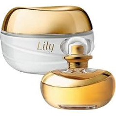 Подарочный набор O Boticário Lily Perfume & Skin Care с 2 продуктами, парфюмированным кремом для тела Lily, Satin, 250 г и духами Lily, Eau de Parfum, EDP, 75 мл