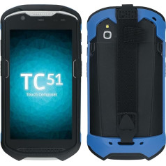 Прочный защитный чехол с ручным ремешком для сканера Zebra TC51/TC510K/TC52/TC56/TC57 (синий)