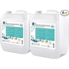 4 x 5 л Пропиленгликоль 99,5% Пищевой и фармацевтический E1520 Пропиленгликоль 1,2-пропандиол Монопропиленгликоль