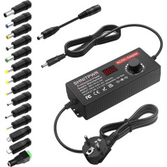 SHNITPWR 144W Универсальный блок питания 3.5-12V 12A Регулируемый адаптер питания DC 12V 11V 10V 8V 9V 6V 5V 3.5V AC/DC адаптер с 14 наконечниками и полярности кабель 