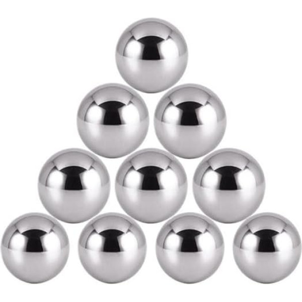 Шарики для шарикоподшипников Generisch, прецизионные шарики, шарики из нержавеющей стали 304, шарики для подшипников, диаметр 10 мм (10 шт.)