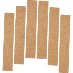 jojofuny 6 Stück Wandaufkleberus Korkstreifen Korkenrinde Korkplatte Planke Bulletin Barus Kork Nachricht Korkstreifen Bulletin-Streifen für das Büro zu Hause