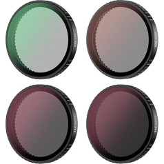 JJC ND CPL Набор фильтров совместим с DJI Osmo Action 5 Pro 4 3 камеры, ND8, ND16, ND32, многослойное покрытие нейтральной плотности фильтр, циркулярный поляриза