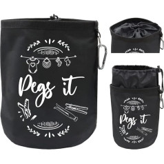 Мешок с прищепками для стиральной линии Водонепроницаемый и погодоустойчивый для крепления до 300 прищепок для одежды на стиральной линии -