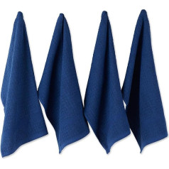 DII 100% хлопок, сверхвпитывающая, сверхмощная, сушка и уборка, повседневная кухонная мелочь, вафельная махровая салфетка для посуды, 15 x 26, ком