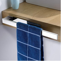 Kegii Towel Rail No Drilling - Self-Adhesive Bath Towel Holder Stainless Steel Mirror Polished Towel Rail for Bathroom 39 cm