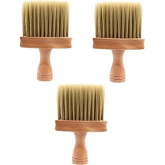 DOITOOL 3stücke Friseur Nackenbürste Aus Professionelle Haarbürste Für Haarschnitt Kaputte Haare Entfernen Praktische Reinigungsbürste Für Salon Und Zuhause Weiche Borsten Für