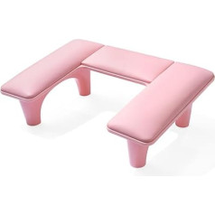 Yokilly Hand Rest Nail Studio для ногтевого стола: U-образный подлокотник для дизайна ногтей - PU кожаный подлокотник для ногтей с держателем для маникюрн