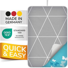 smart&gentle Супермягкое гладильное покрывало для стола термостойкое - 100 x 65 см - нескользящий гладильный коврик с защитой от влаги для паровых у