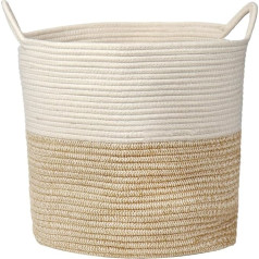 Корзина для белья/хранения, корзина для белья на хлопковой веревке, плетеная корзина, контейнер для хранения детских игрушек с ручкой, для 