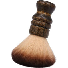 DOITOOL Pack of 2 Hair Brush Duster Hair Brush Cleaner Hair Brush for Men Hairdressing Brush Barber Duster Hair Removal Cleaning Brush Large Neck Dust Cloth Man Dust Brush Wooden