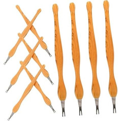 VALICLUD 10 Stück Nagelwerkzeuge für die Maniküre Zehennagel Entferner Nägel eingewachsen Entfernung Polieren Nagelkürzchen -Drücker Nagelschieber-Werkzeug Rostfreier Stahl