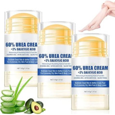 CLIUNT Набор из 3 увлажняющих кремов для ног против трещин, увлажняющий крем для ног против трещин, крем для ног с мочевиной 60%, уход за ногами п