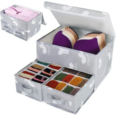 EASEVE Ящик Органайзер Система Гардероб Организатор - Хранение Одежды Организатор Шкаф Складной Хранения Коробка Ткань для Бюстгальтера, Нос