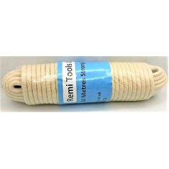 Remi Tools Ltd 20 м (толщина 6 мм) Очень прочная хлопковая веревка для стиральной линии и викторианского шкива