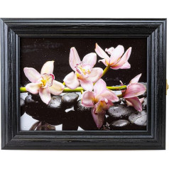 Cer-Plast Деревянный шкаф для ключей Настенный шкаф с полкой для ключей Настенный органайзер для хранения ключей Шкаф для ключей Винтажный вид