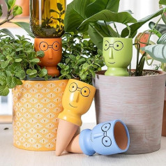 Lxoraziy 4 Pack Plant Watering Stakes, Automatic Plant Waterers for Holidays, Clay Water Poles, for Indoor & Outdoor Plants