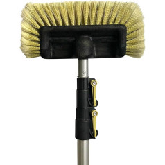 Щетка для мытья автомобилей DocaPole с мягкой щетиной и удлинительным шестом - для автомобилей, грузовиков, лодок, фургонов, фасадов домов, поло