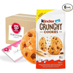 6 x 136 г Детское хрустящее печенье с глазурью и какао-глазурью с подарком от Pere's Candy