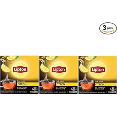 Черный чай Lip Clay - Лимон - 20 премиальных пакетиков в коробке (упаковка из 3)