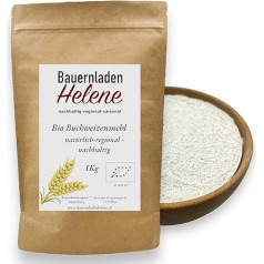 Органическая гречневая мука из экологически чистого зерна - 1 кг, высококачественная органическая мука, универсальная, богатая питательны