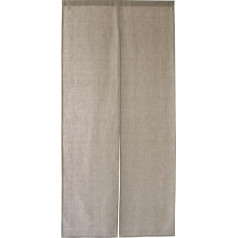 Sunnyday 100% льняной японский гобелен Noren серо-бежевый занавес для любого типа комнаты (13.2 