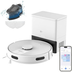 EZVIZ 3-в-1 пылесос с автоматическим удалением пыли, WiFi робот-пылесос с LiDAR-навигацией и обнаружением препятствий, мощность всасывания 4000 Па, уп