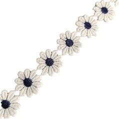 Кружевная лента с цветочным узором, 91 см, ширина 25 мм, с вышивкой, для свадебного платья, одежды, украшения