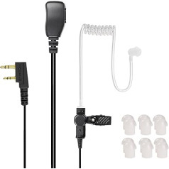 Гарнитура Hoornie для радиостанций Kenwood с круглым микрофоном совместима с TK-3201, TK-3301, TK-3401D, TK-3501, TK-3701D, NX-220, NX-320 и другими! Позолоченный штекер + 10-