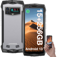 DOOGEE Smini Открытый мобильный телефон без контракта Android 13 Helio G99 15GB + 256GB / 2TB Expandable Открытый смартфон 4,5 дюйма QHD + 50MP Камера Строительная площадка