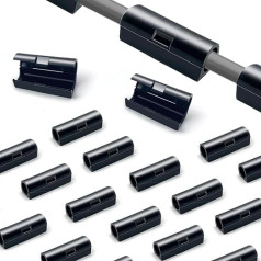 Набор из 80 зажимов-органайзеров для кабелей, настольный держатель для кабелей, самоклеящиеся зажимы для кабелей, органайзер для кабелей и 