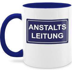 Кружка 325 мл - Заявление - Anstaltsleitung - 325 мл - Темно-синий - Кофейные чашки Поговорки Высказывания Кофейная чашка Заявление Кружка С Новым годом 