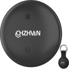 Android Smart Tracker Tag, Google Certified Key Finder Compatible with Find Hub App (Android Only), Bluetooth Key Finder for Luggage/Bags/Suitcase/Wallet, Interchangeable Battery, 1 Pack, Black