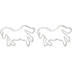 Städter 076303 Резак для печенья, нержавеющая сталь, серебристый, 8 см (в упаковке 2)