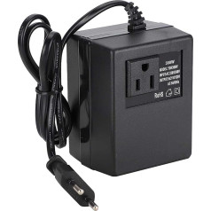 300W EU Plug Adapter Voltage Converter 300W Power Transformer AC 220V to 110V Black (EU Plug)