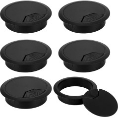 8 Шт. 80 мм Пластиковые Кабельные Втулки Черный Провод Организатор Крышки Круглый ПК Компьютер Разъем Кабеля Отверстие Крышка Гнезда ТВ Сте