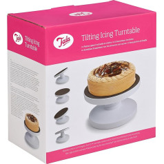 Наклонный поворотный стол для приготовления глазури Tala, белый