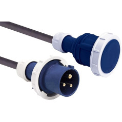 Electraline 46139 10 м Неопреновый удлинительный кабель H07RN-F 3G2.5mm Male/Female IP67 Black