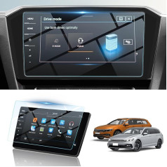 BIBIBO V*W P*assat Navigation Screen Protector for V*W P*assat B8 GTE Variant Alltrack 2018-2023 9.2 inch, 9H Tempered Glass Screen Protector, GPS Navigator Screen Protector Films