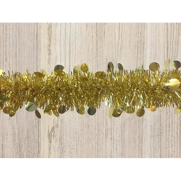 Dmora Ferpècle Рождественское украшение, рождественское украшение, праздничное украшение, сделано в Италии, 1000 x 8 x 8 см, золото