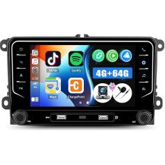 SIXTOP Автомобильное радио для VW Golf 5 Golf 6 Skoda Polo Passat Tiguan Touran, 8-дюймовый сенсорный экран автомобильное радио с Carplay Android Car Mirrorlink GPS EQ FM/RDS BT + камера 