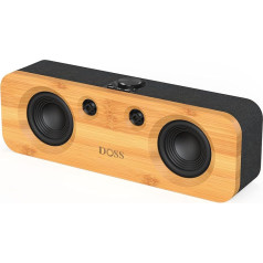 DOSS SoundBox H200 50 Вт домашняя Bluetooth колонка с двойными НЧ и ВЧ динамиками, 35 часов воспроизведения, TWS, экологичные материалы, Bluetooth 5.3 колонка для 