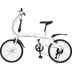 Складной велосипед ARBGO 20 дюймов, складной велосипед с брызговиками, регулируемым сиденьем, передним и задним дисковым тормозом, складной и 